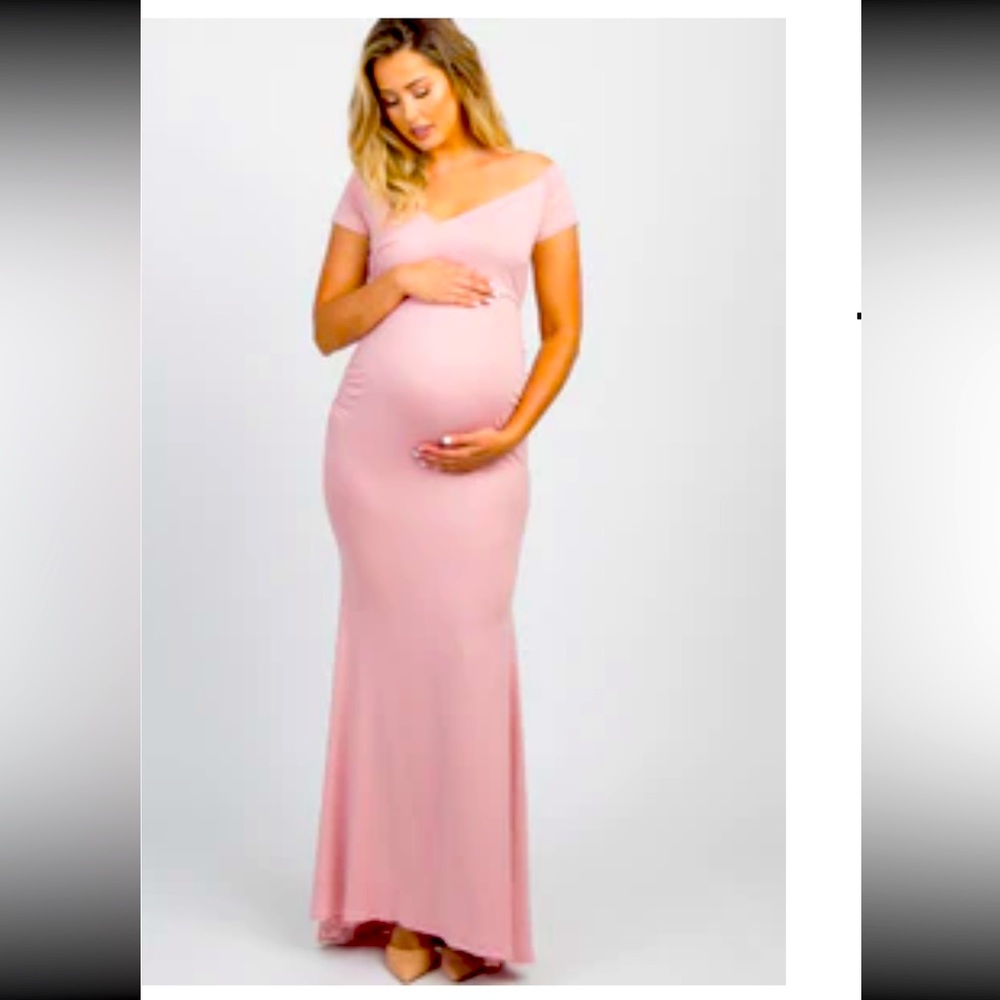 Pink Blush Pink Maternity Dress size Large NWT